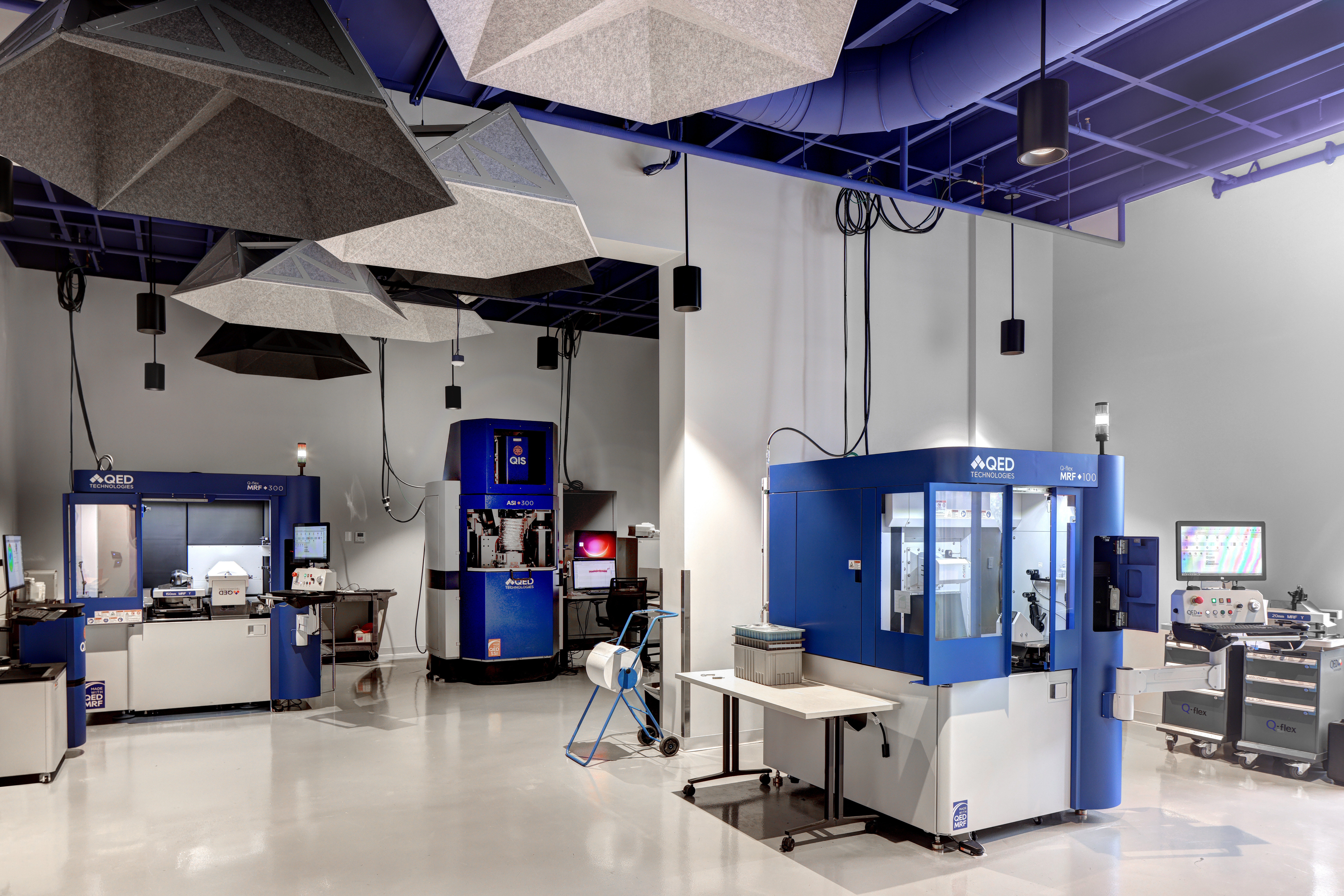 technology room in manufacturing building